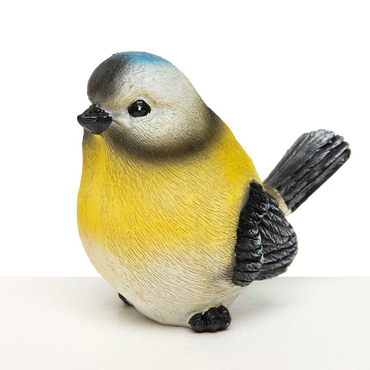 BIRD YELLOW/BLUE/BLACK 3.75IN X 2IN X 2.75IN RESIN - Click Image to Close