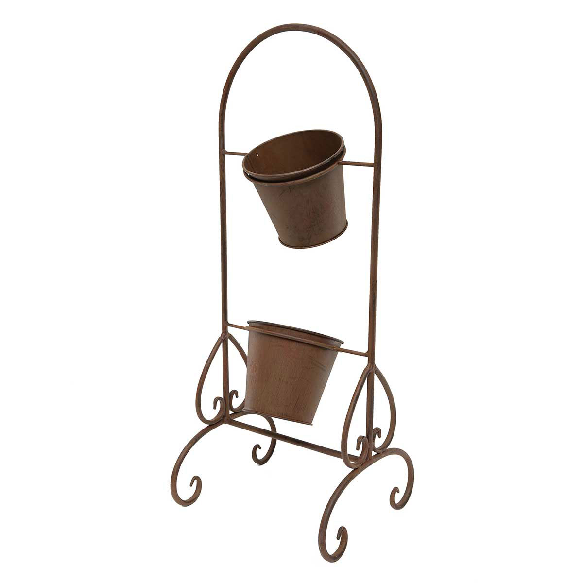 DOUBLE POT PLANTER STAND