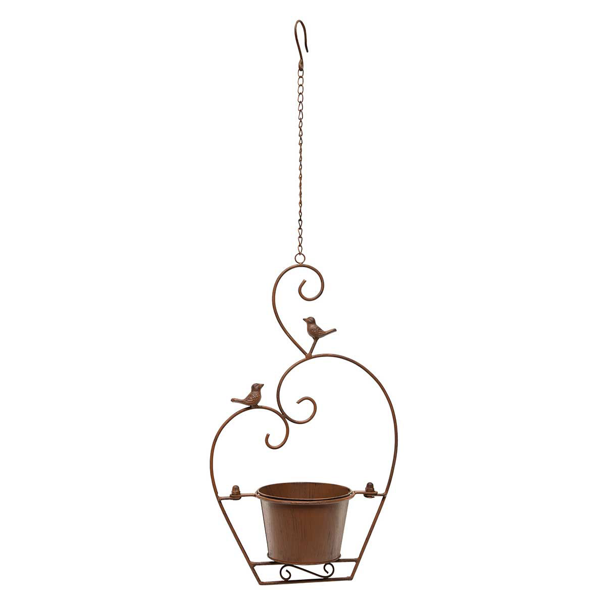 HEART SCROLL HANGING POT