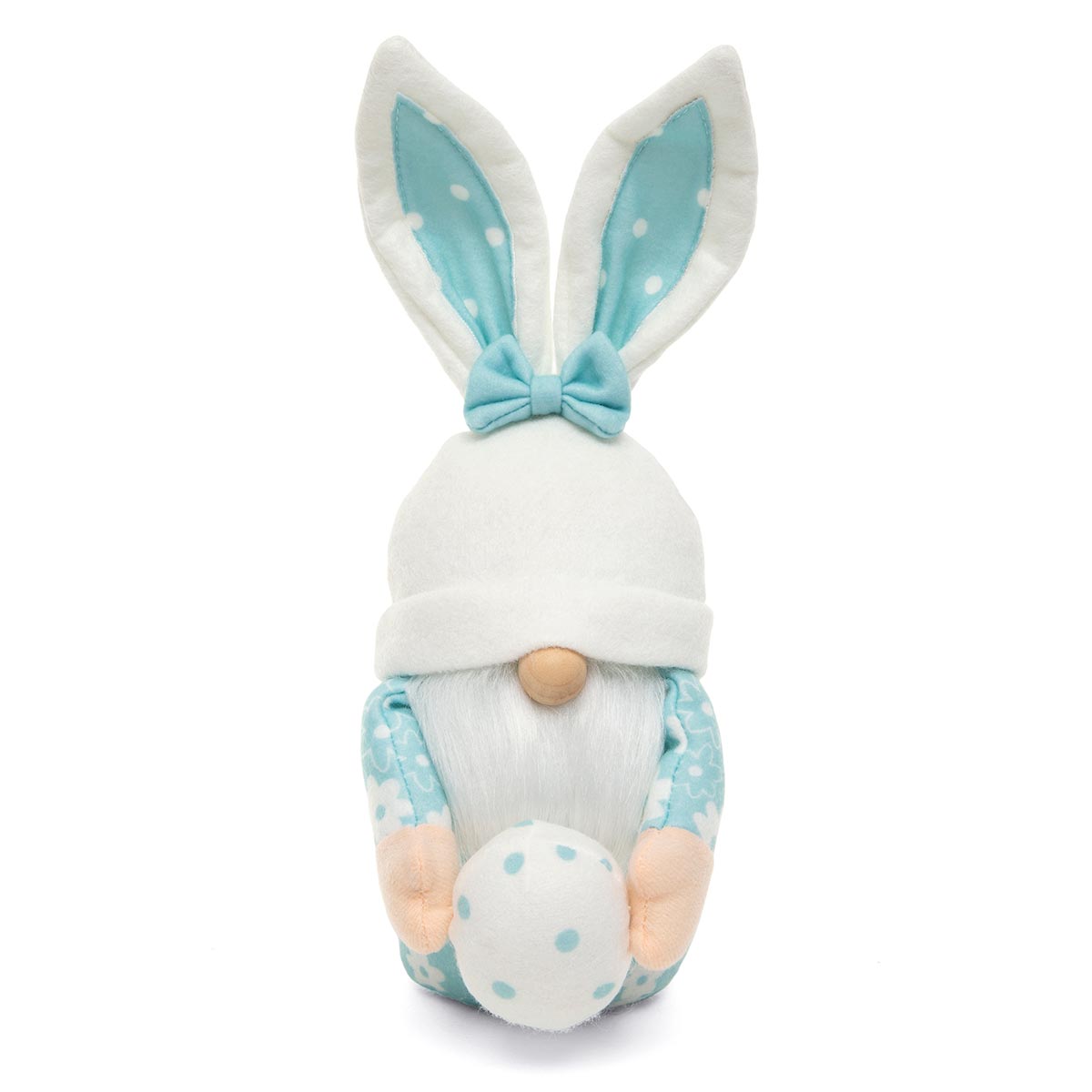 B50 MEADOW BLUE EASTER BUNNY GNOME BLUE/WHITE WITH