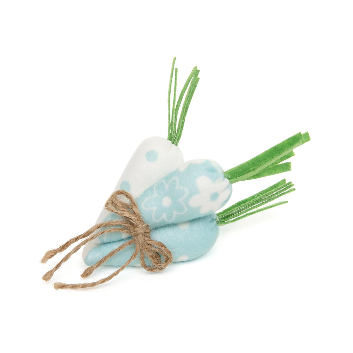 B50 MEADOW BLUE MINI CARROT BUNDLE OF 3 TIED WITH TWINE
