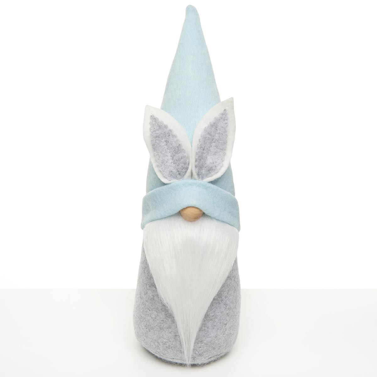 b70 GNOME BUNNY HAT BLUE LARGE 3.5IN X 12IN GREY