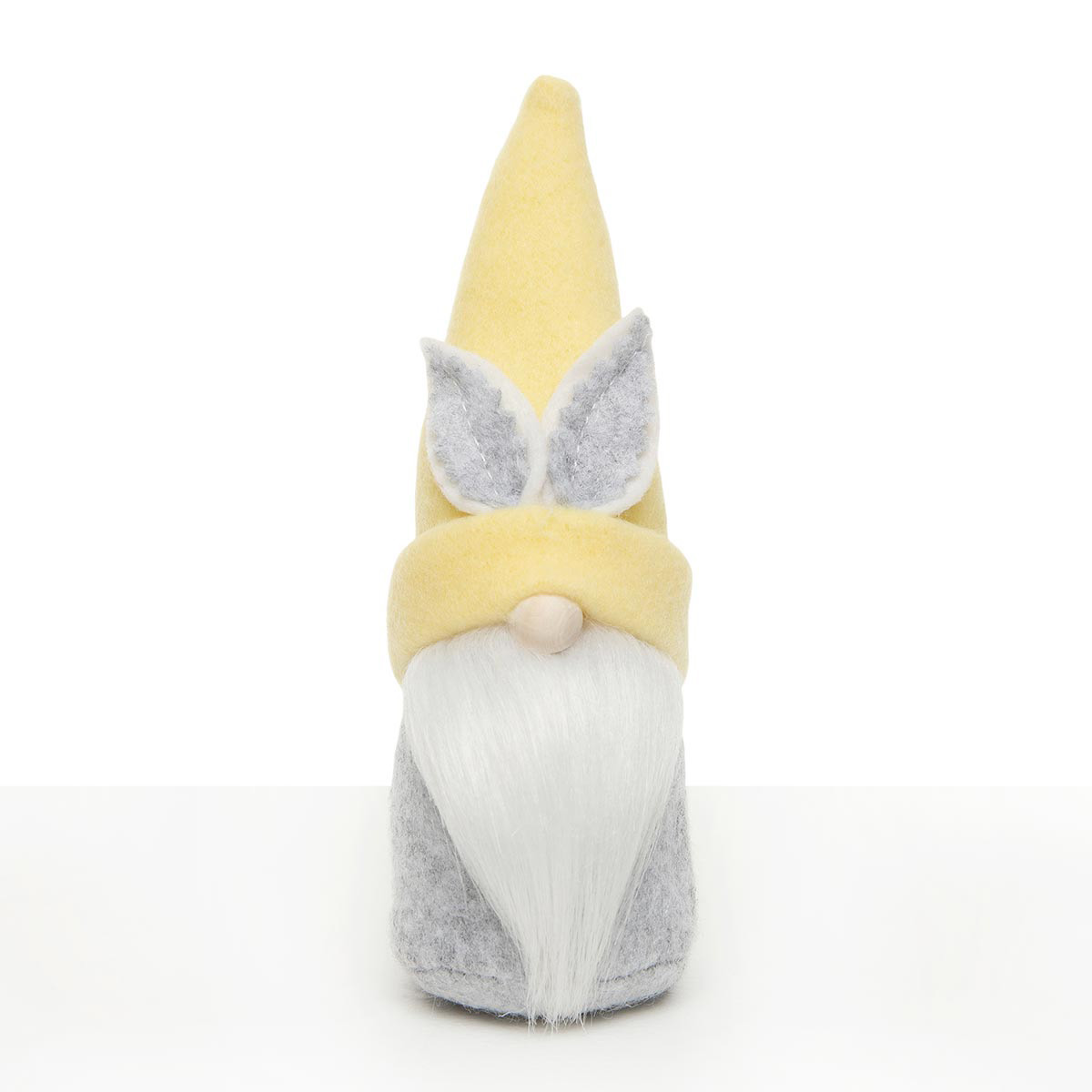 b70 GNOME BUNNY HAT YELLOW 2IN X 6IN GREY