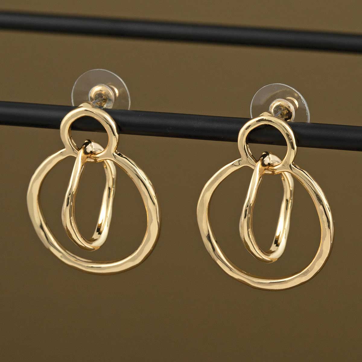 EARRINGS CIRCLE X2 - Click Image to Close