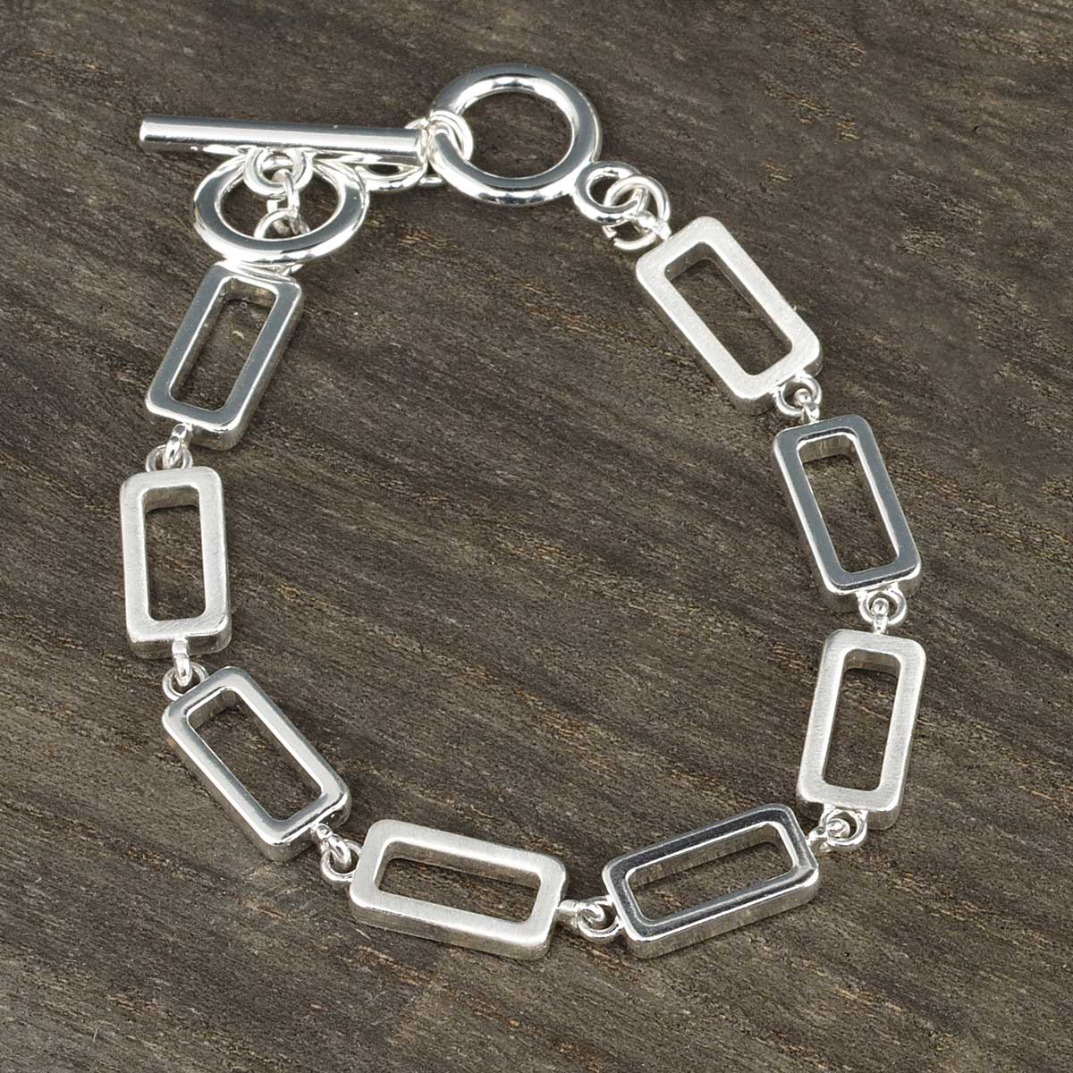 BRACELET LINK SILVER TWO-TONE