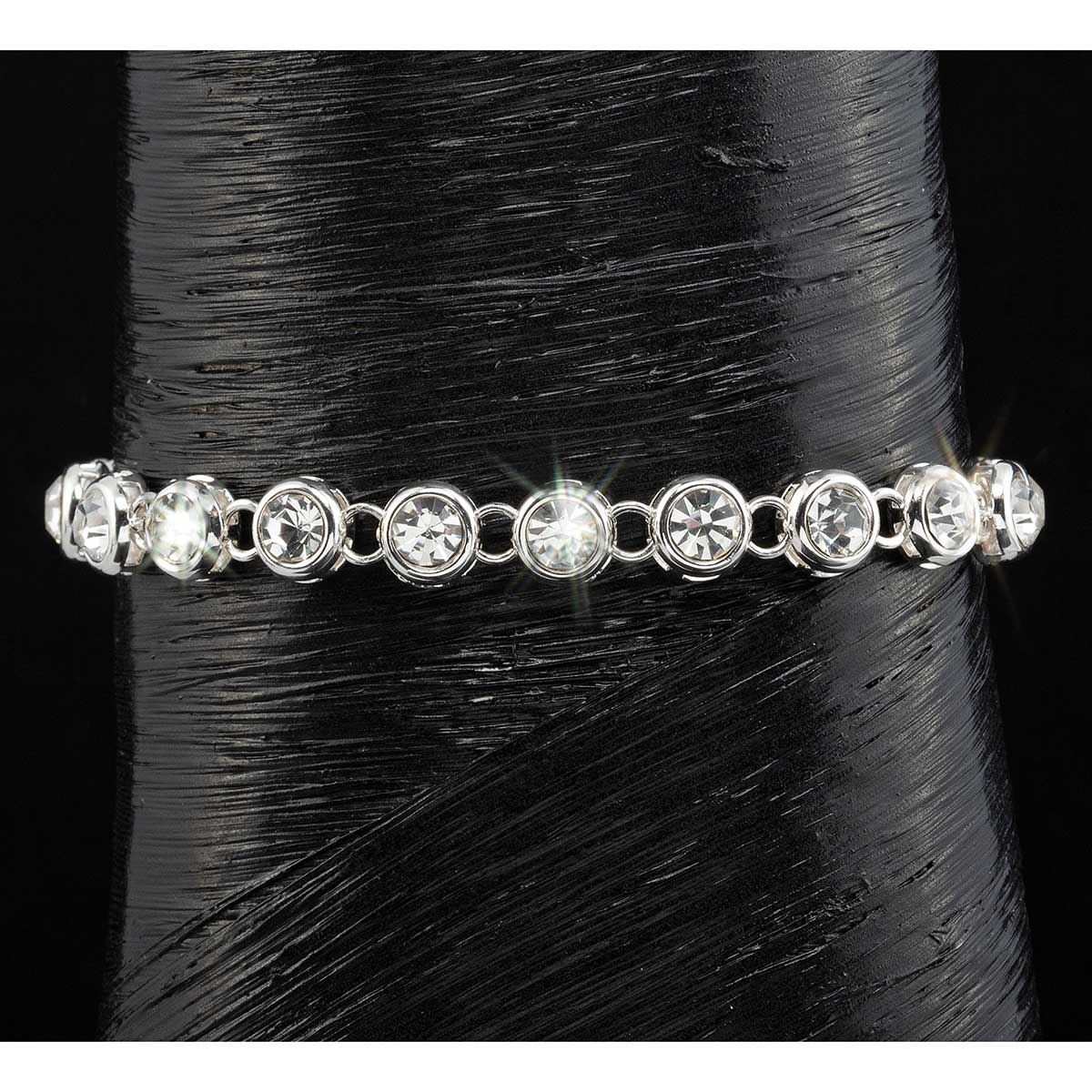 BRACELET CRYSTALS SILVER