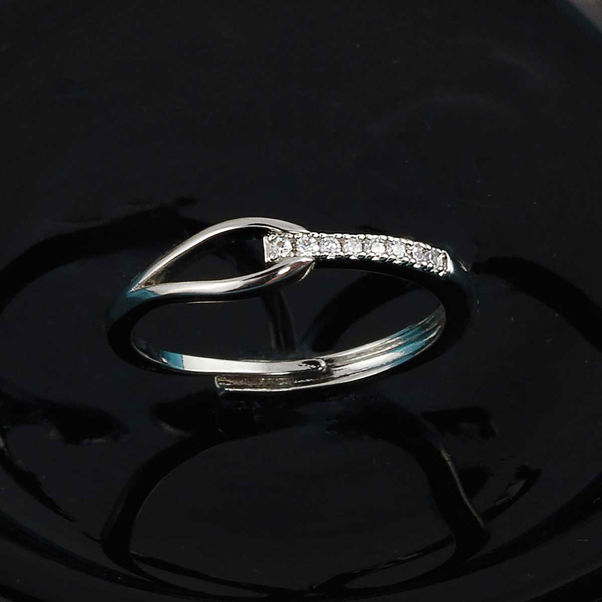 RING TEARDROP SILVER