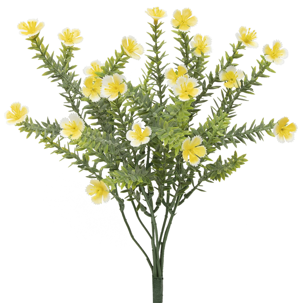 !Spike Grass Bush with Flower Yellow 7"x14"