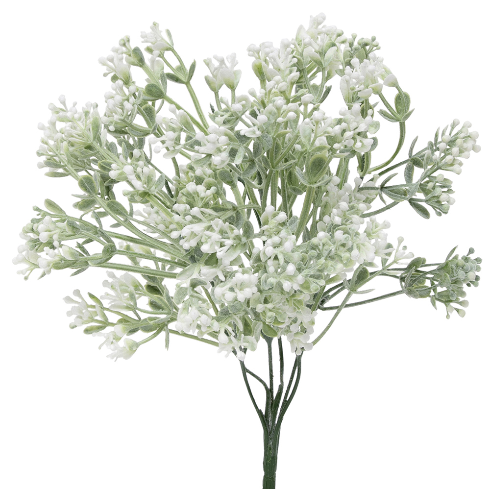 !Dancing Blossom Bush White 10"x13"