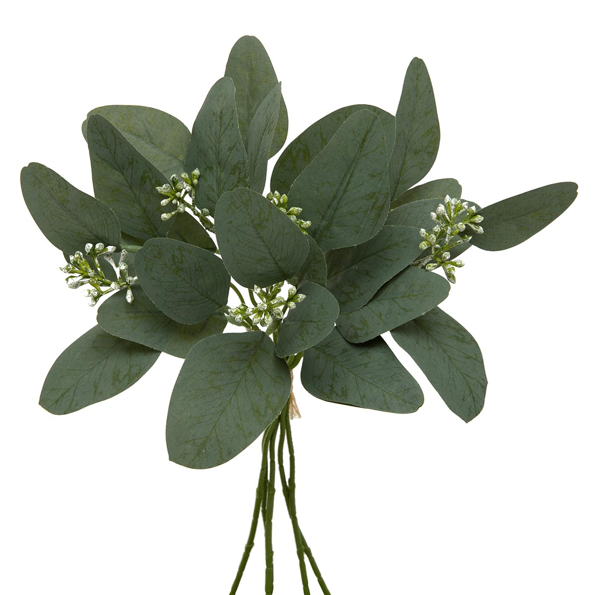 BUNDLE OF 5 OVAL EUCALYPTUS 9IN X 14IN GREEN - Click Image to Close