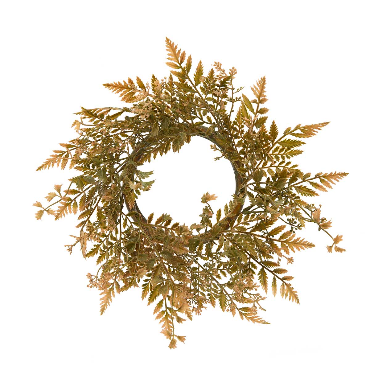 CANDLE RING FALL FERN 12IN (INNER RING 4.5IN)