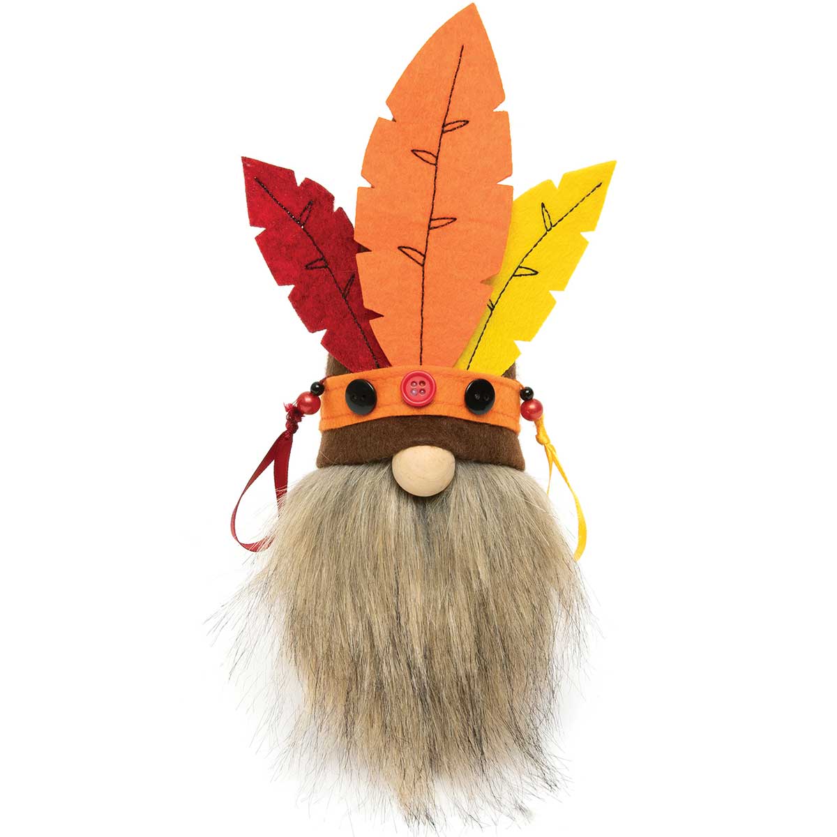 !GNOME INDIAN WITH HEADBAND LG