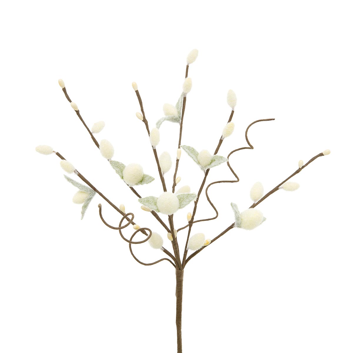 PUSSY WILLOW MINI PIK WITH WHITE PIP BERRIES 6"X12"