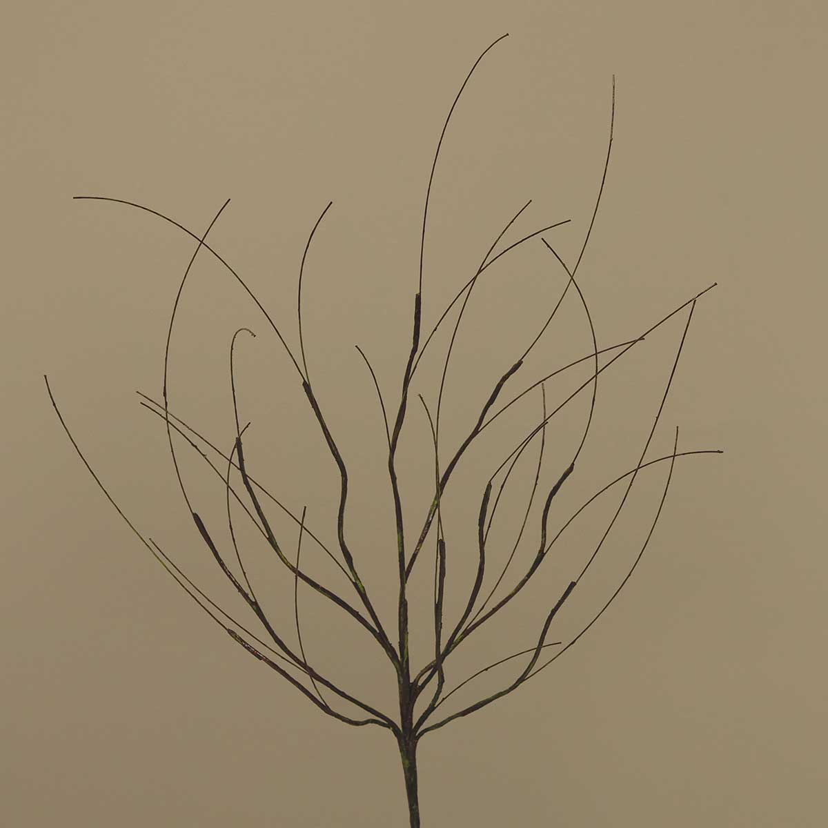 FAUX WISPY TWIG BUSH WIREDBROWN/GREEN 8IN X20IN WIRED