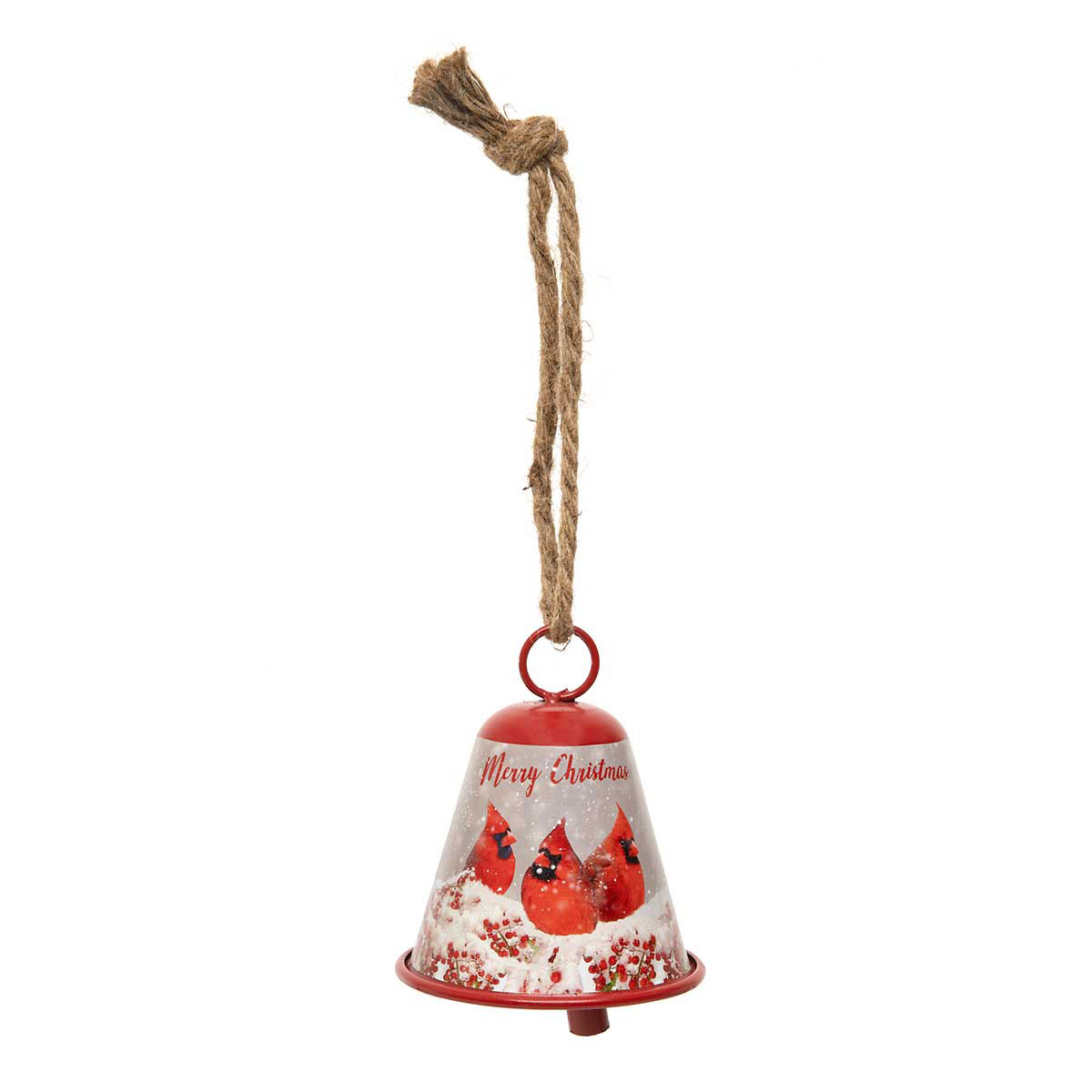 ORNAMENT CARDINAL TRIO ON BELL