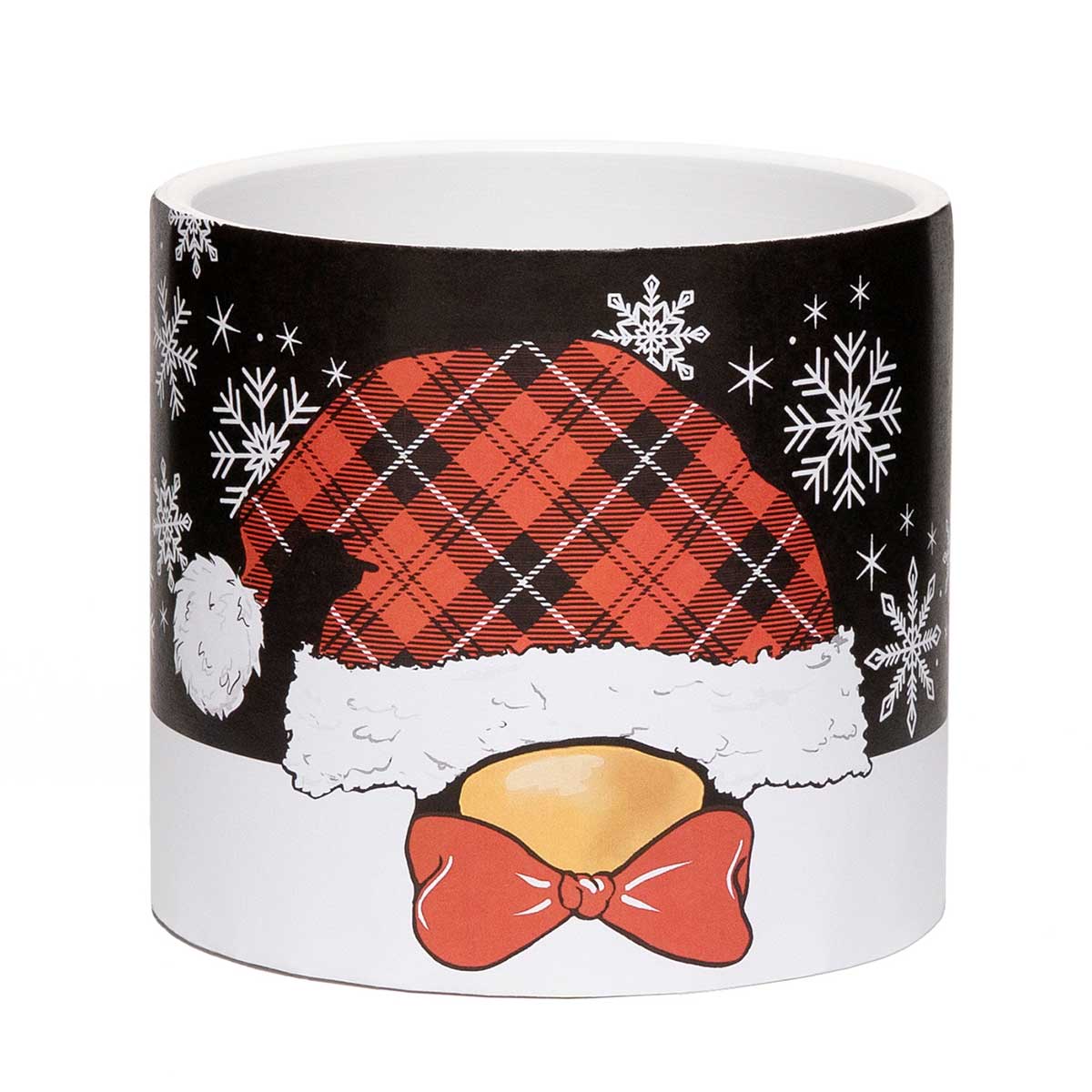!PENGUIN AND SNOWFLAKE POT LARGE