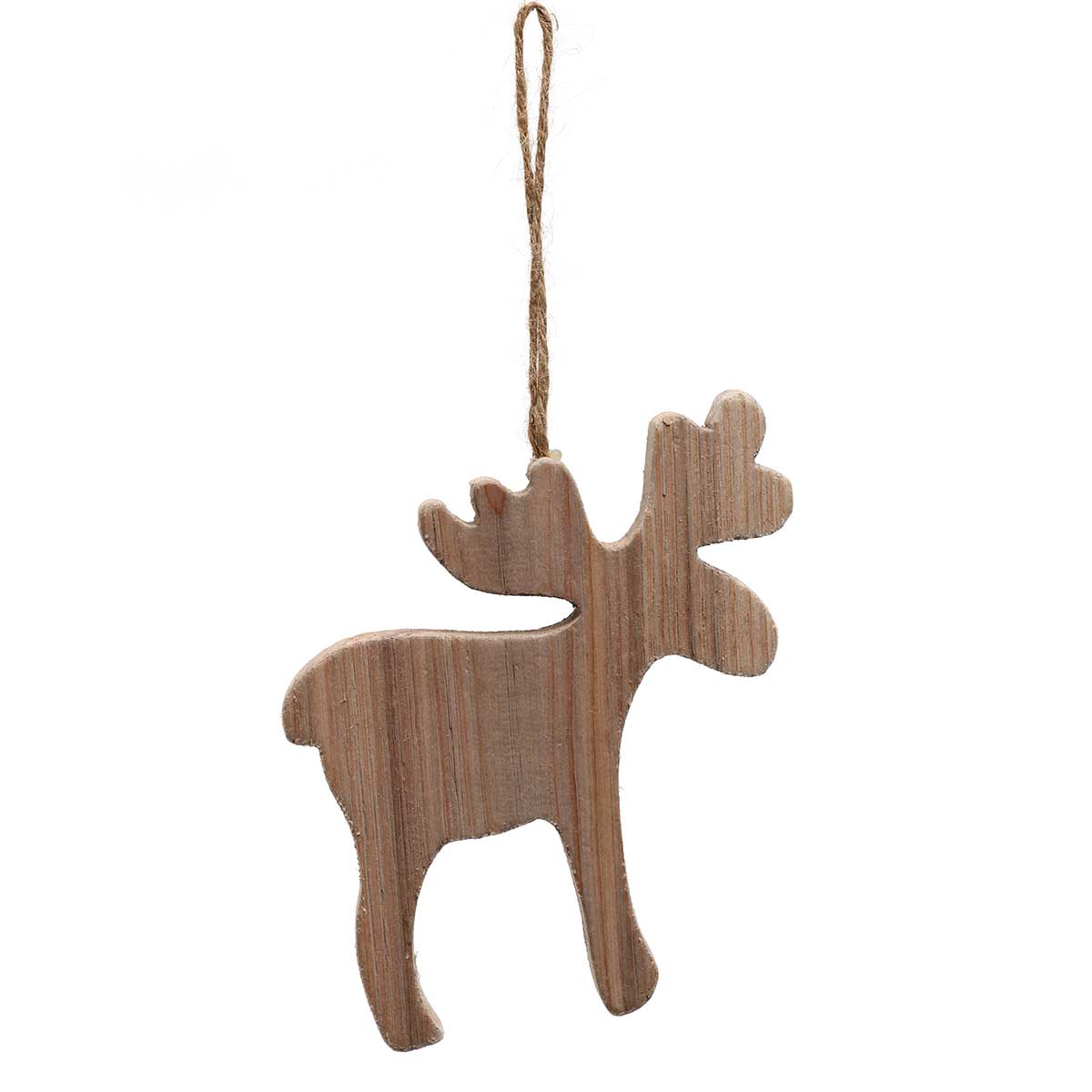 MARTY MOOSE WOOD ORNAMENT LARGE