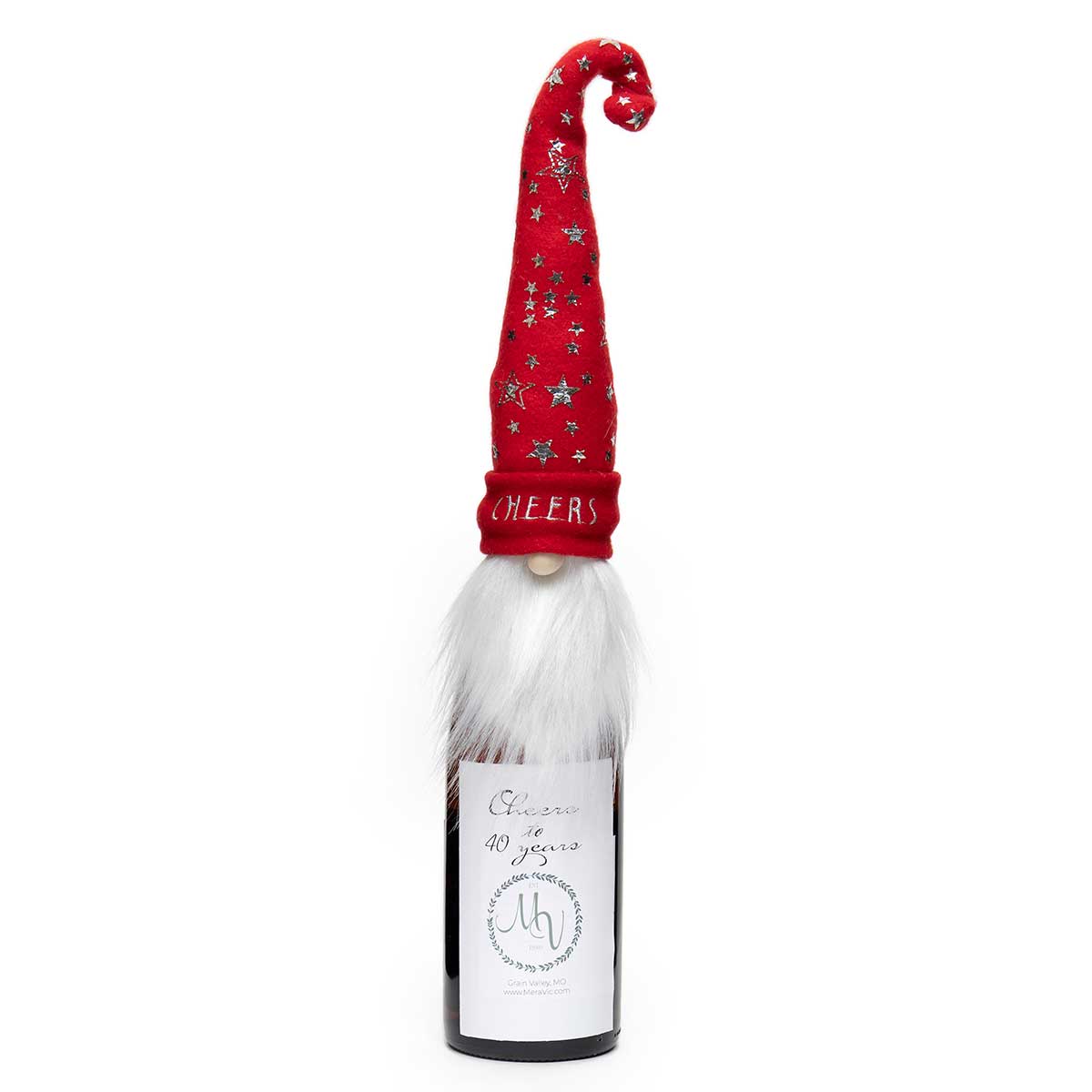 CHEERS GNOME BOTTLE TOPPER
