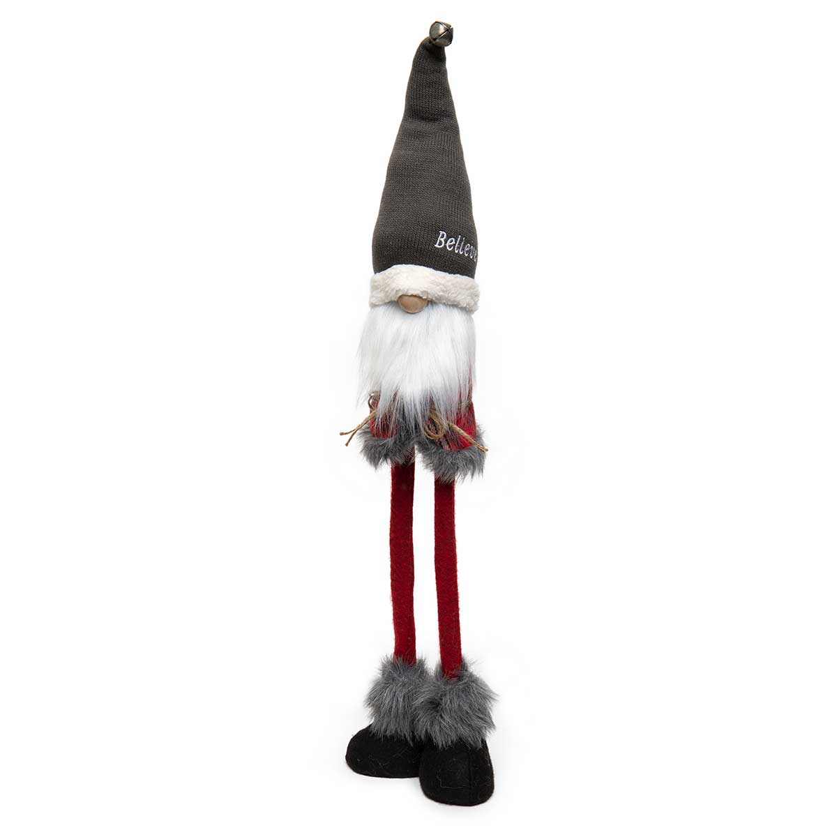 !BELIEVE GNOME WITH WIRED SWEATER HAT,