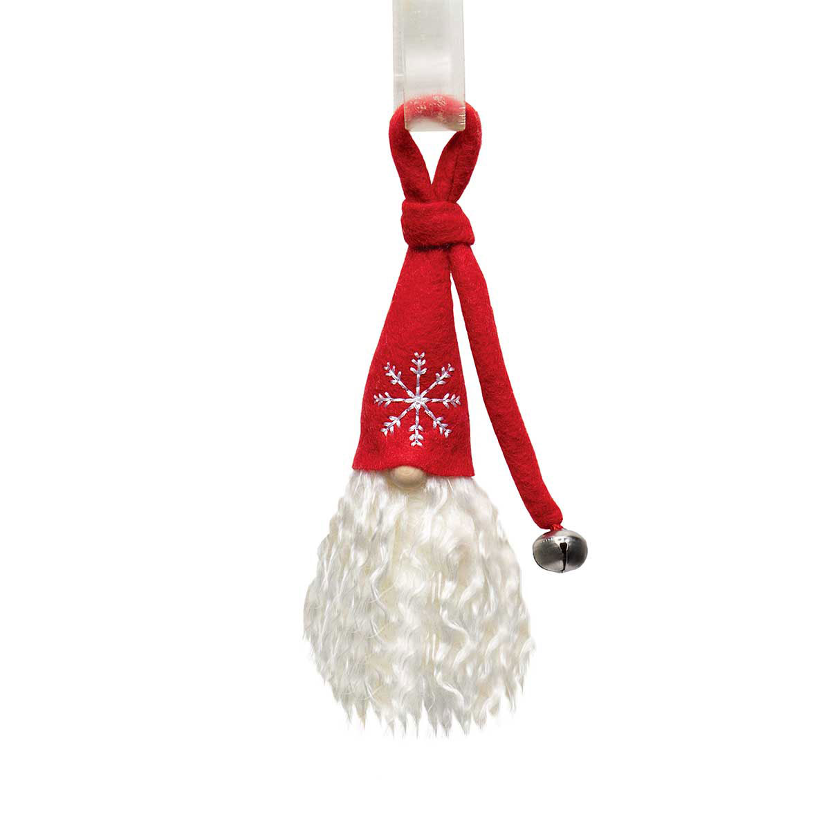 PIERRE' NOEL GNOME RED WITH JINGLE BELL, SNOWFLAKE