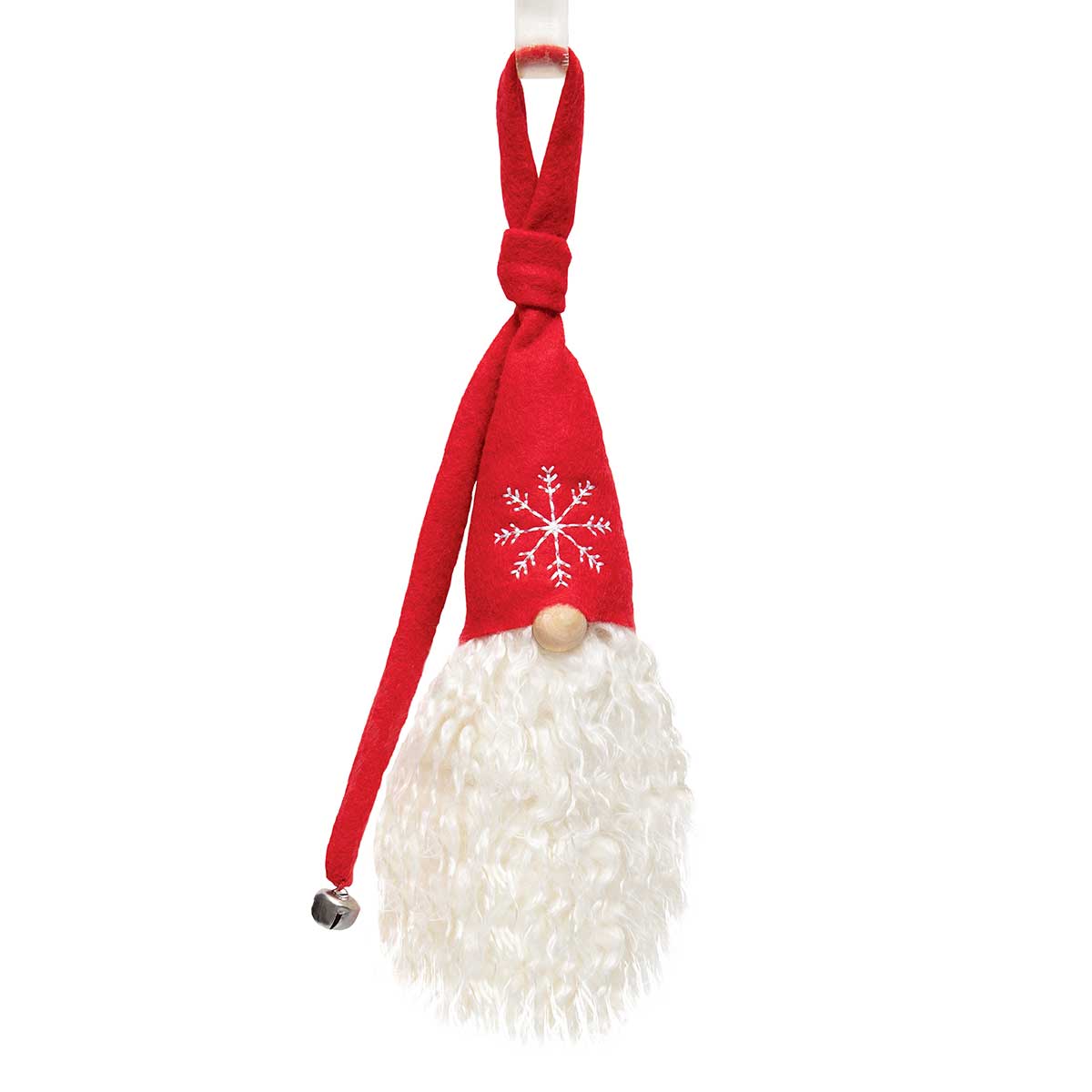!PIERRE' NOEL GNOME RED WITH JINGLE BELL, SNOWFLAKE b50