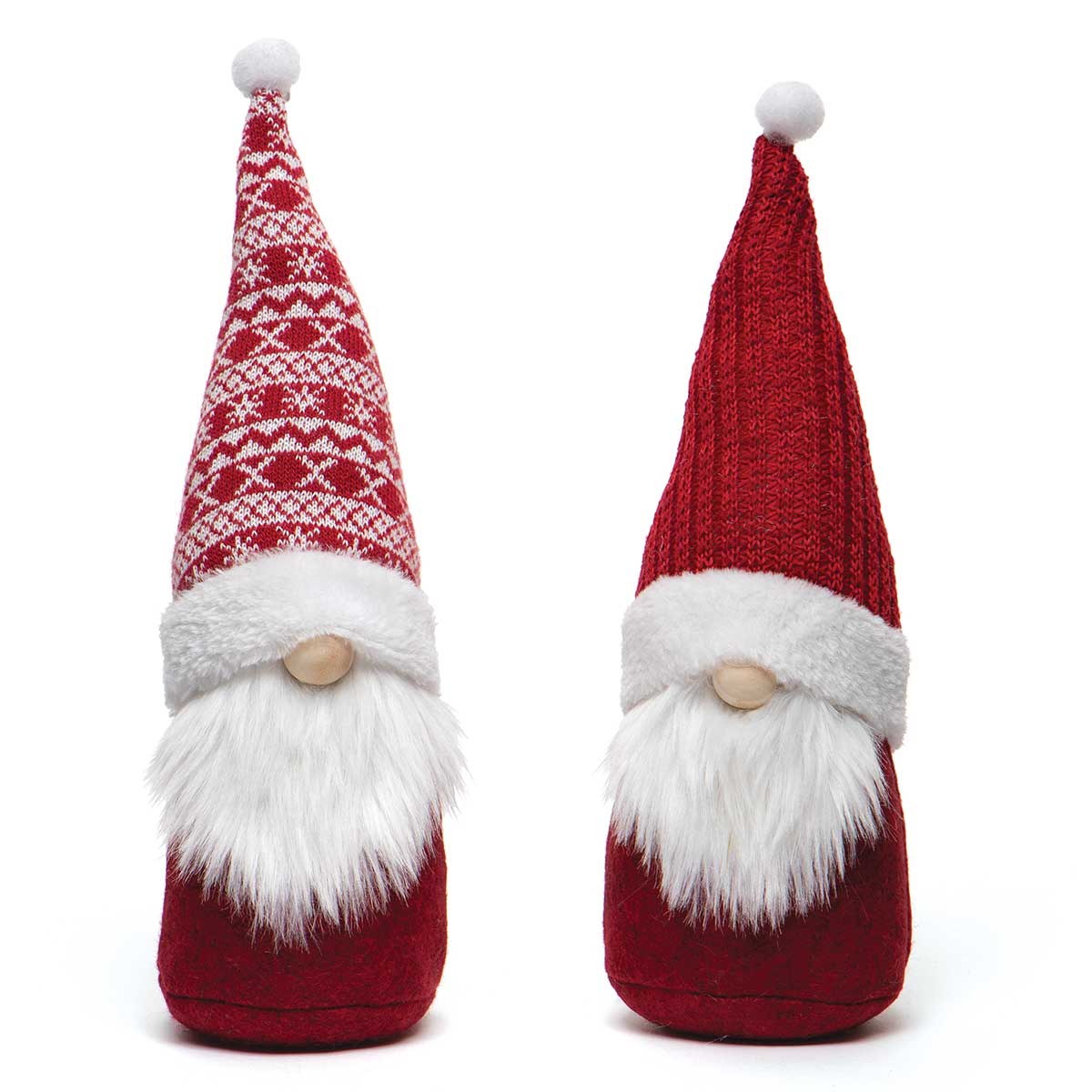 HOLIDAY GNOME RED/WHITE WITH RED/PATTERN SWEATER HAT