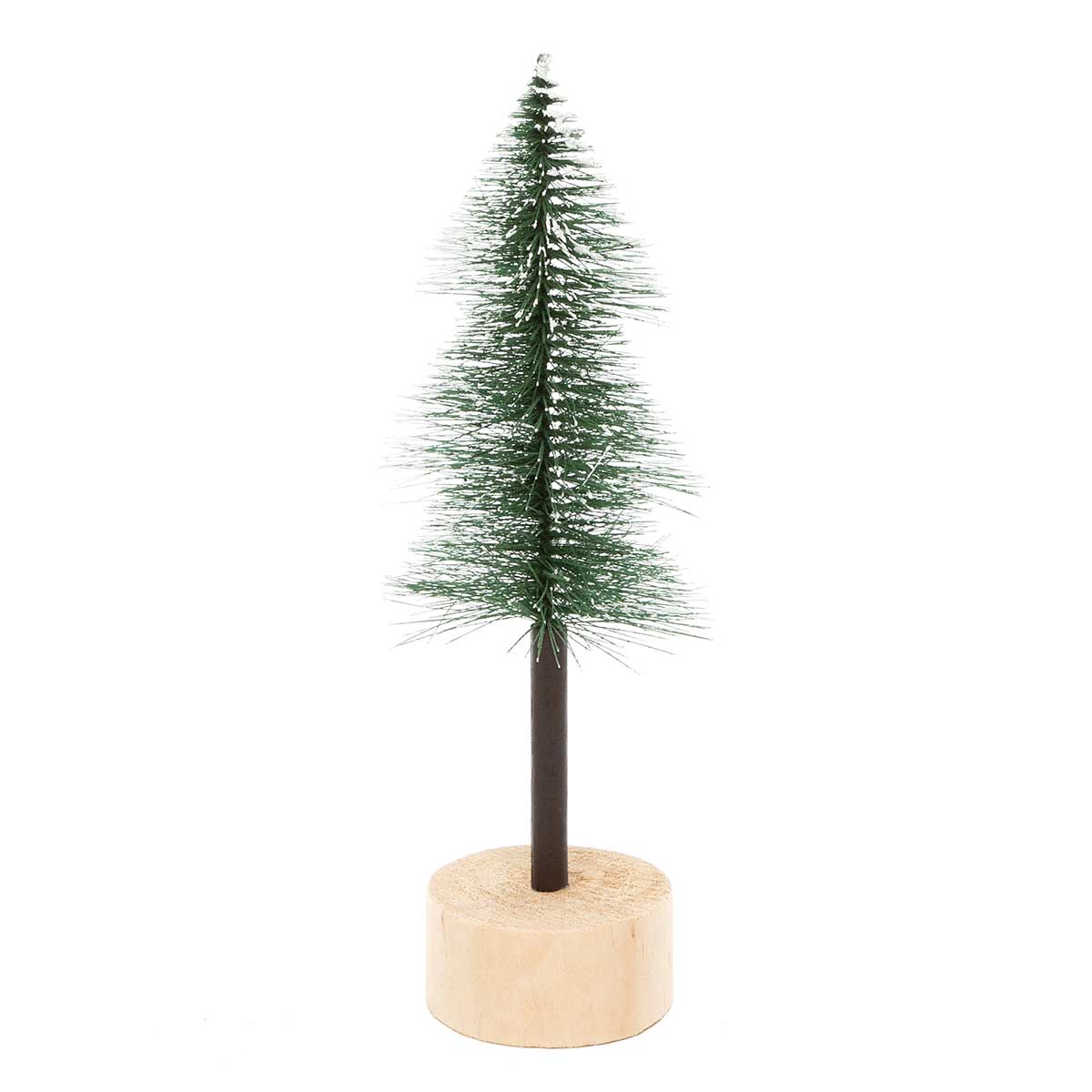 ALPINE BRISTLE TREE DARK GREEN WITH WOOD TRUNK AND BASE