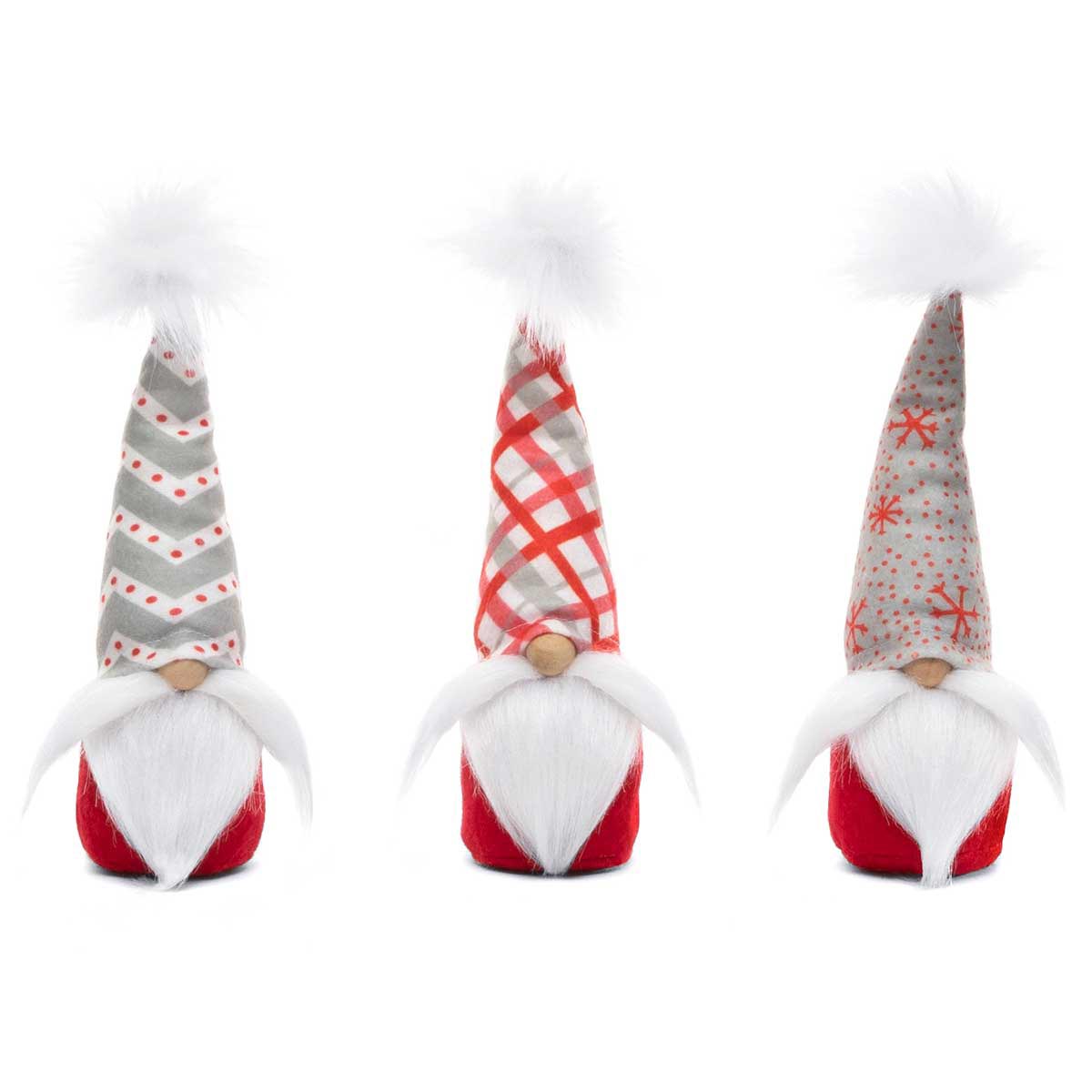 CHEERS GNOME TRIO RED/GREY 3 AST