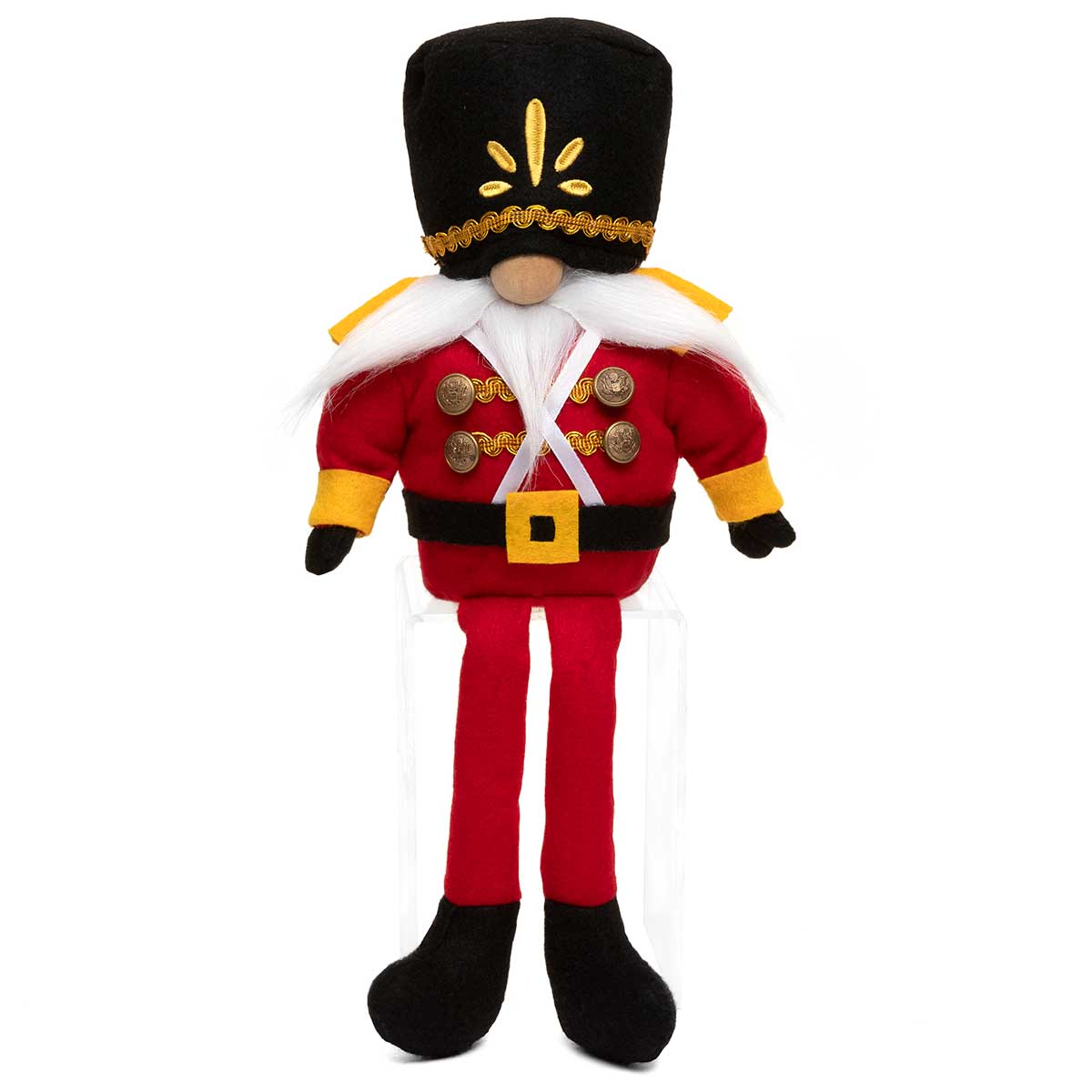 GNOME NUTCRACKER WITH LEGS RED 7IN X 3.5IN X 14IN POLYESTER