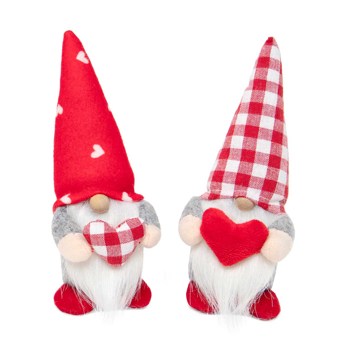 !Valentine Heart Gnome with Wood Nose 6.5" Small