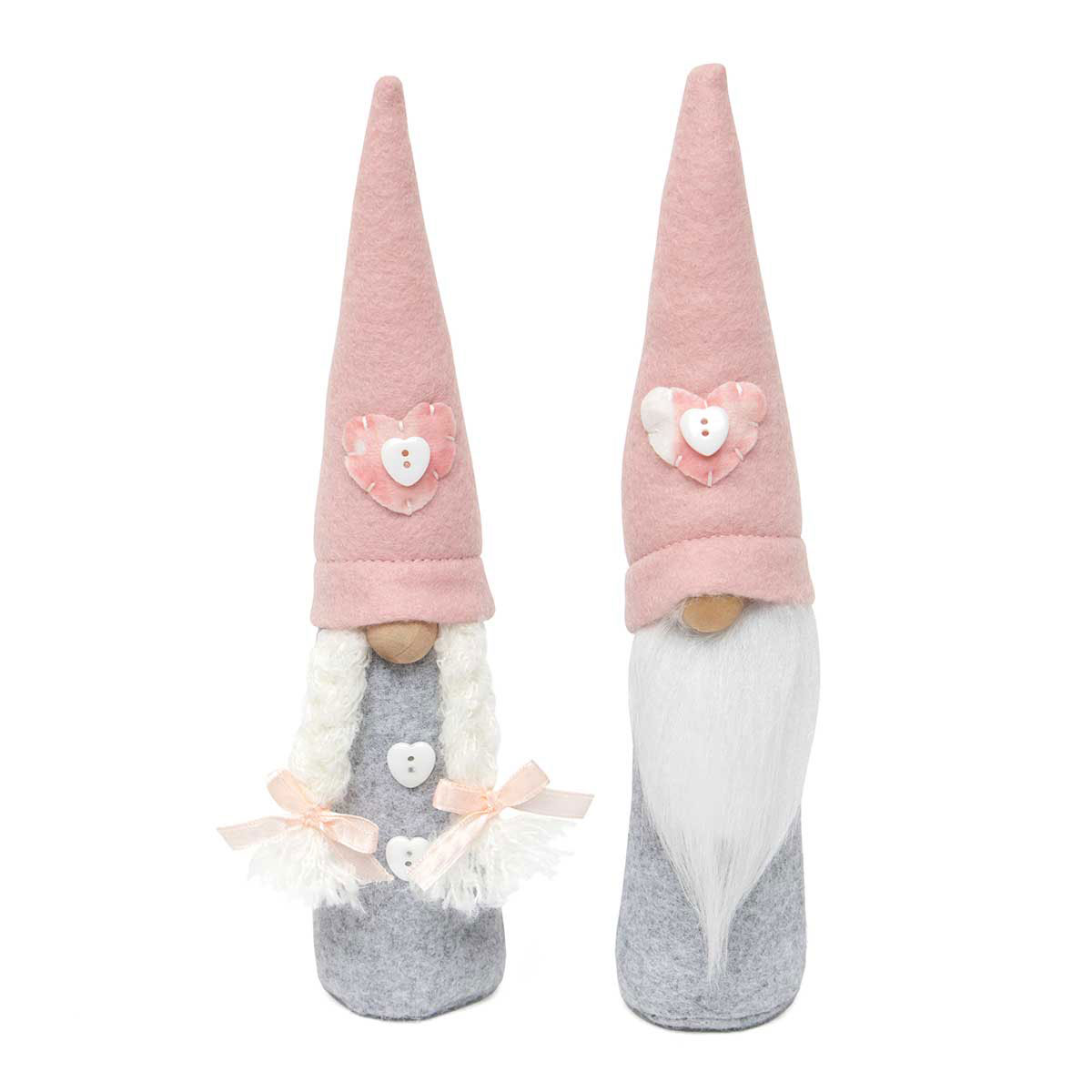 b50 Sweetheart Gnome Couple with Wood Nose 9.5" Sm