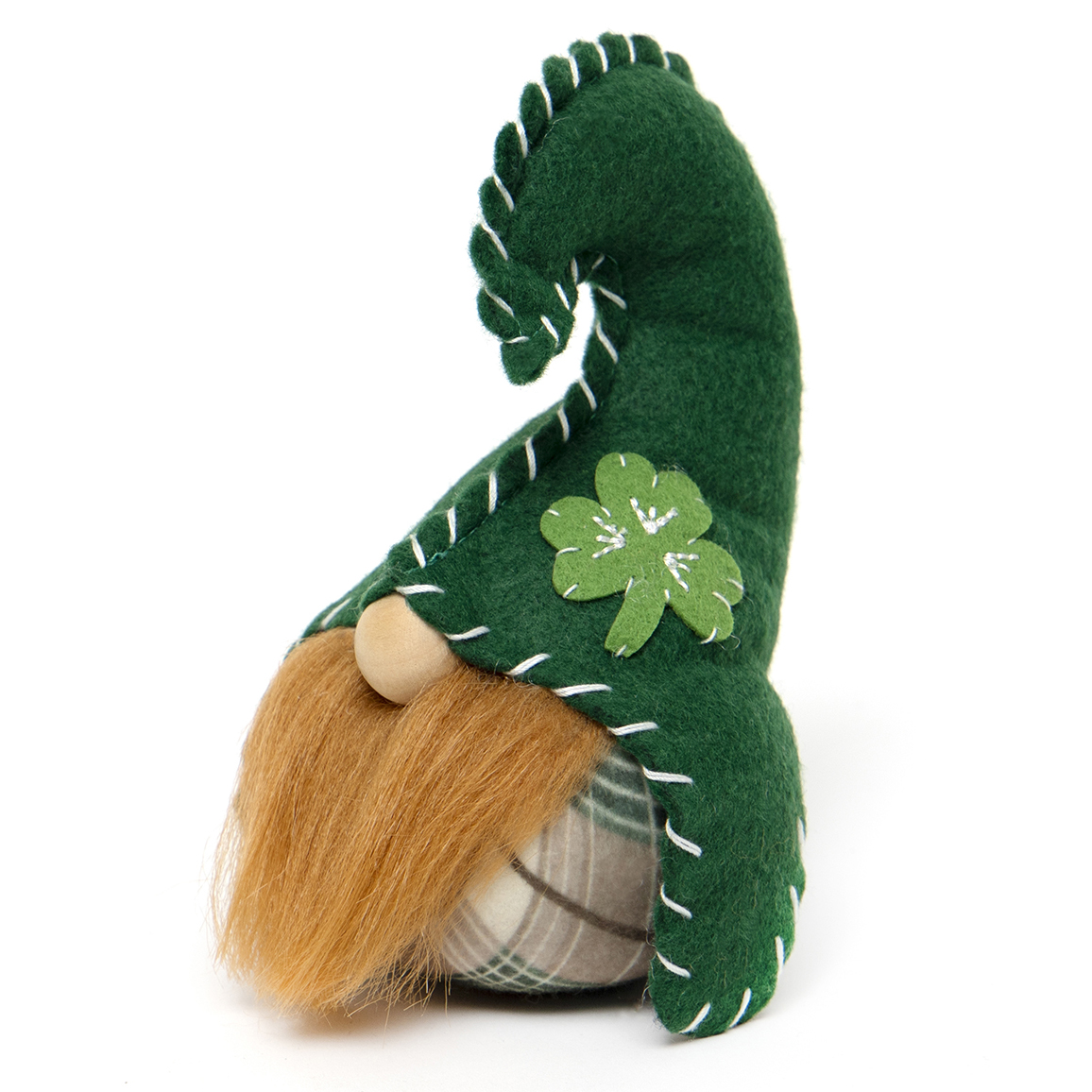 Shamrock Jester Hat Gnome with Stitching