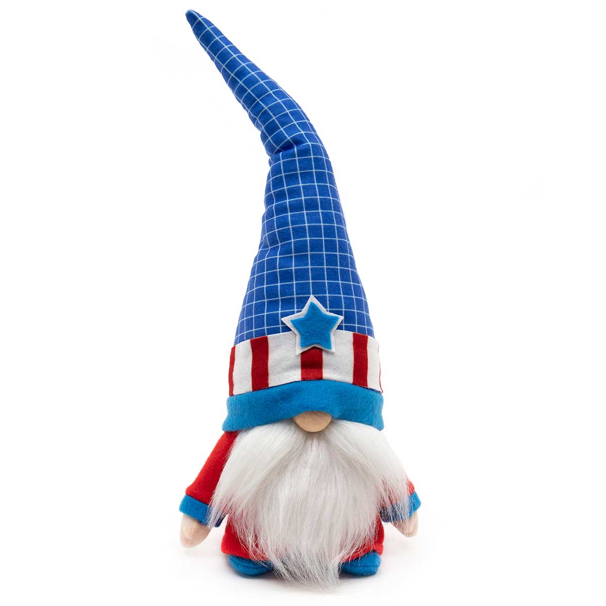 !Uncle Sam Gnome with Wood Nose 17.5" Large