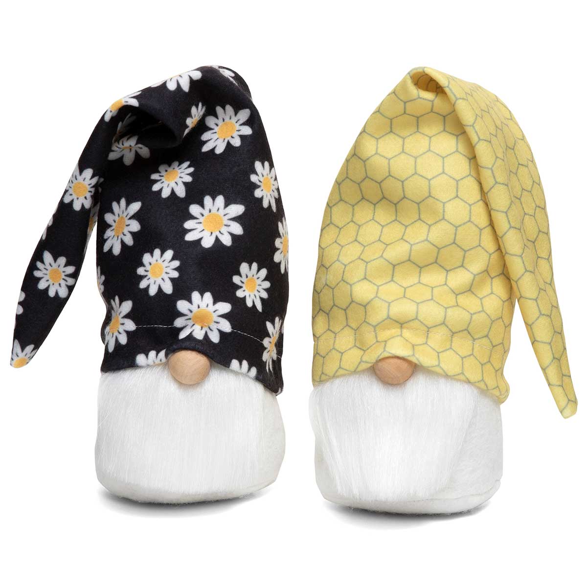 !Daisy and Honeycomb Gnome with Wood Nose 7" Large