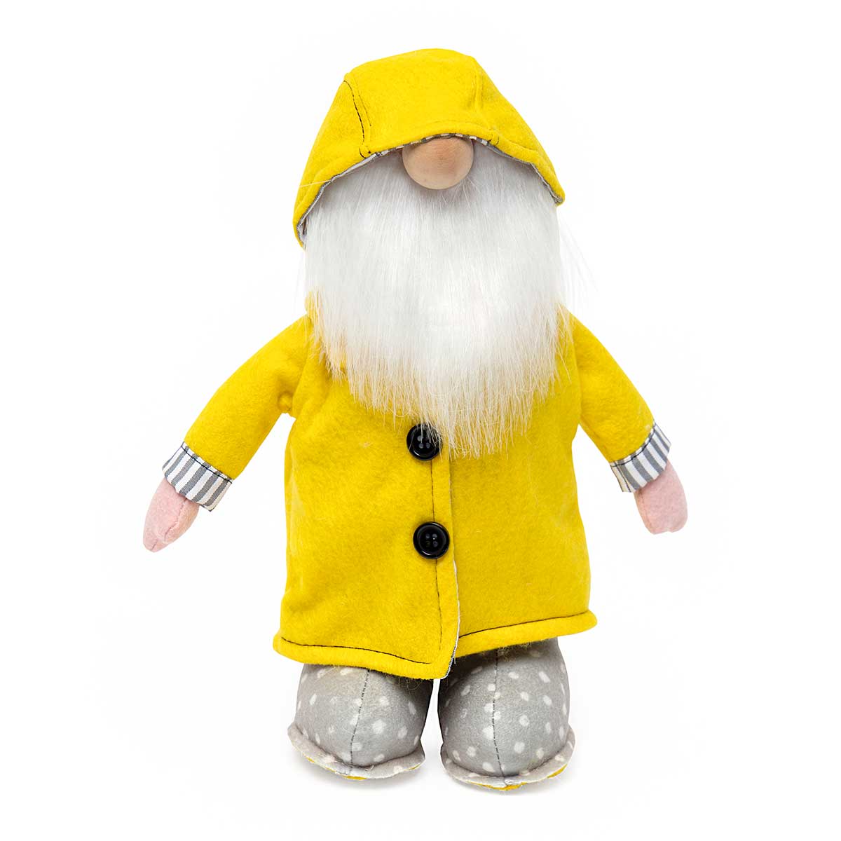 !Rainy Day Gnome with Wood Nose 11.5" Large