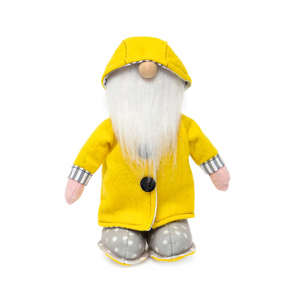 !Rainy Day Gnome with Wood Nose8.5" Small