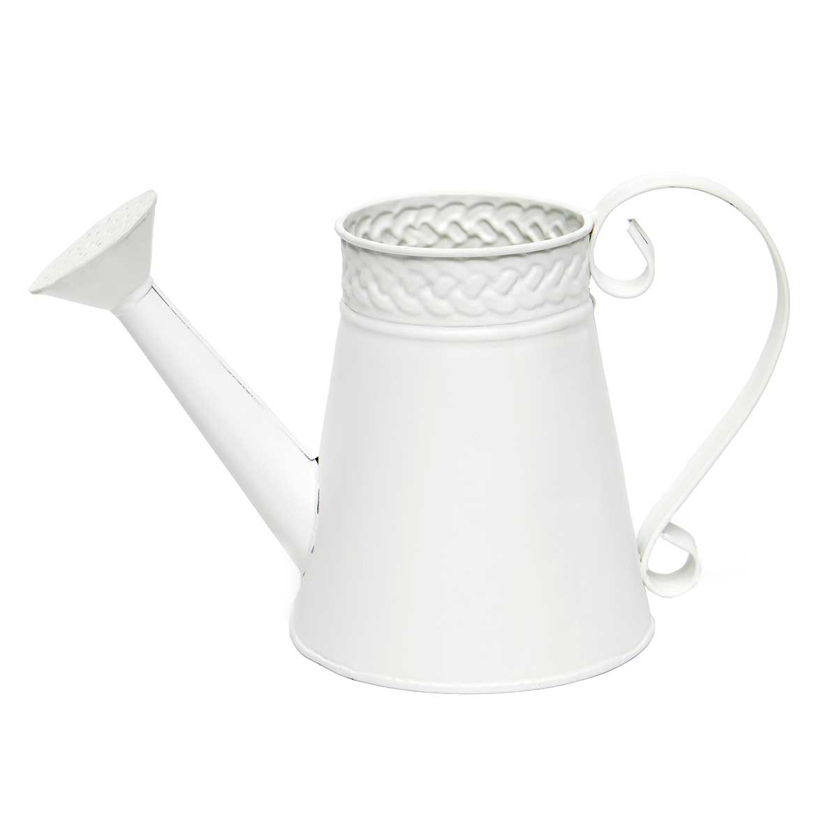 Veranda Watering Can with Scroll Handle Matte White