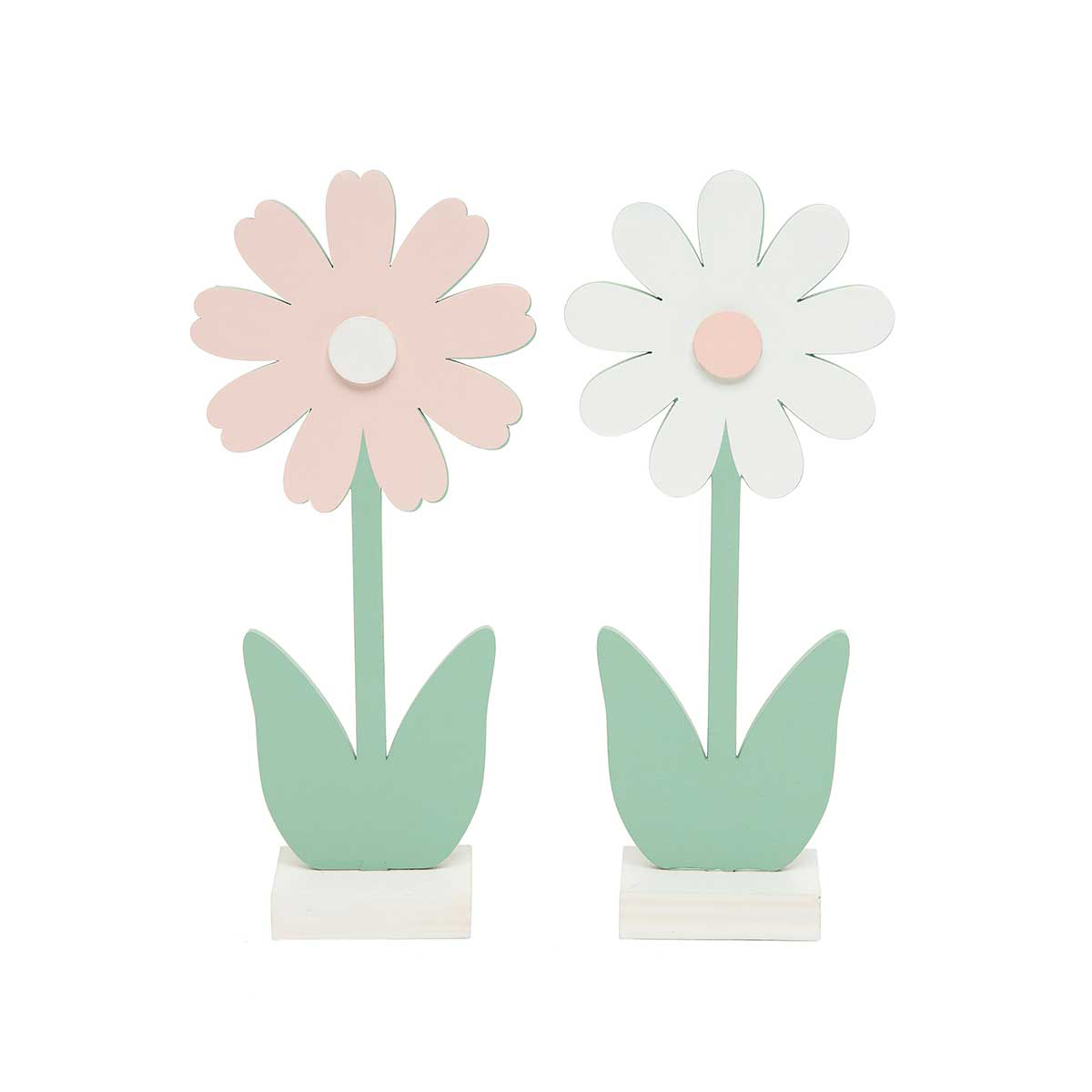 WHOOPSIE WOOD DAISY SIT-A-BOUT PINK/WHITE 2 ASSORTED