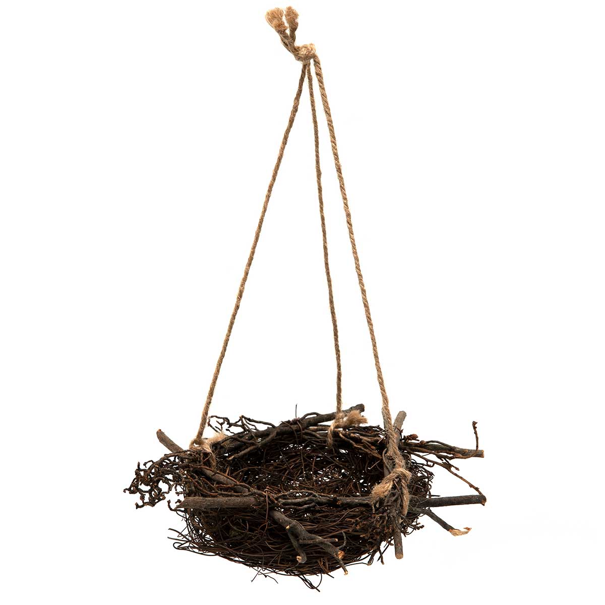 NESTINGS TWIG NEST WITH TWINE HANGER SMALL 5"X2"