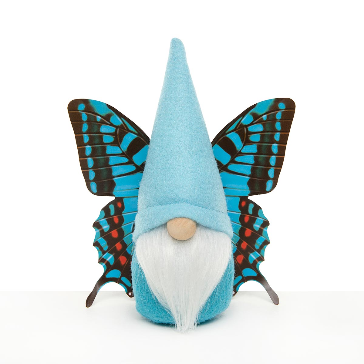BUTTERFLY GNOME BLUE WITH WINGS SMALL 6"X2.75"X7"