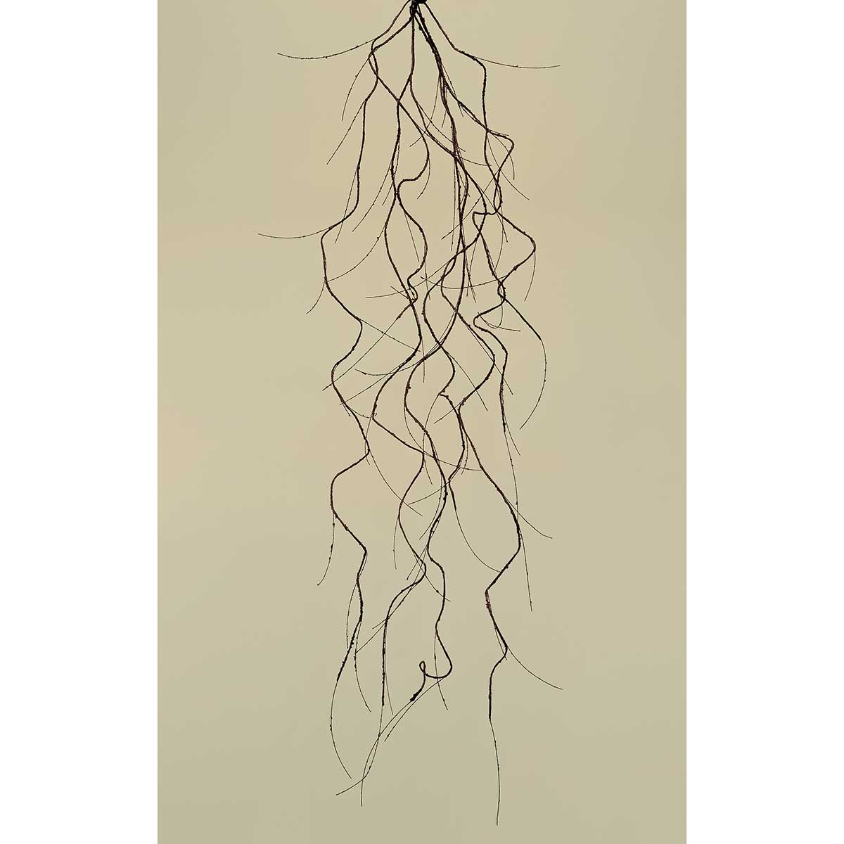 WIRE FAUX TWIG GARLAND BROWN 8"X68" - Click Image to Close