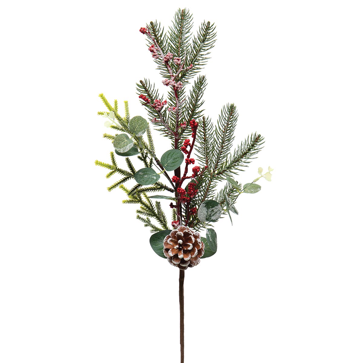 !HOLIDAY BERRY SPRAY WITH RED BERRIES, PINE, EUCALYPTUS