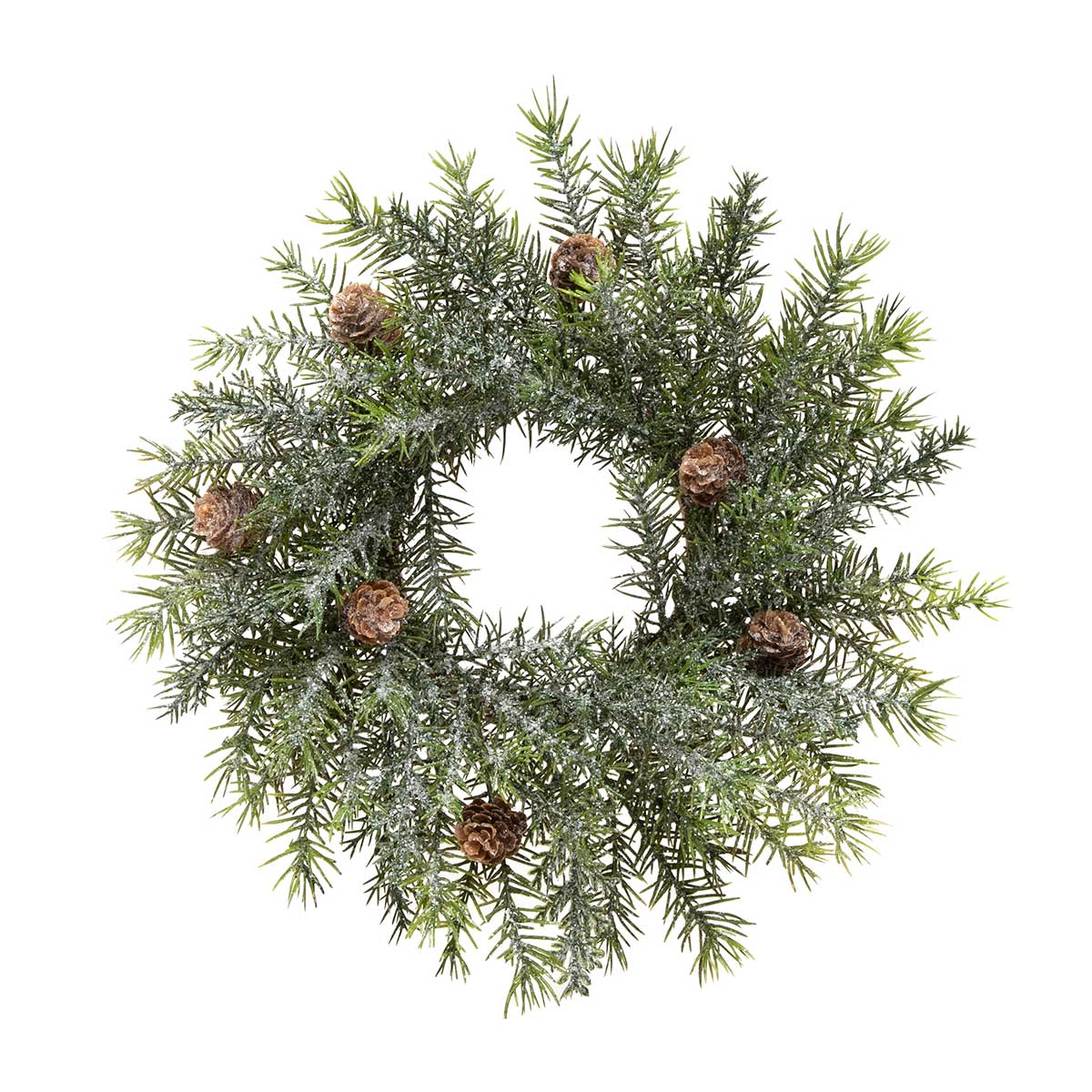 MINI WREATH PINE AND PINECONE 12IN