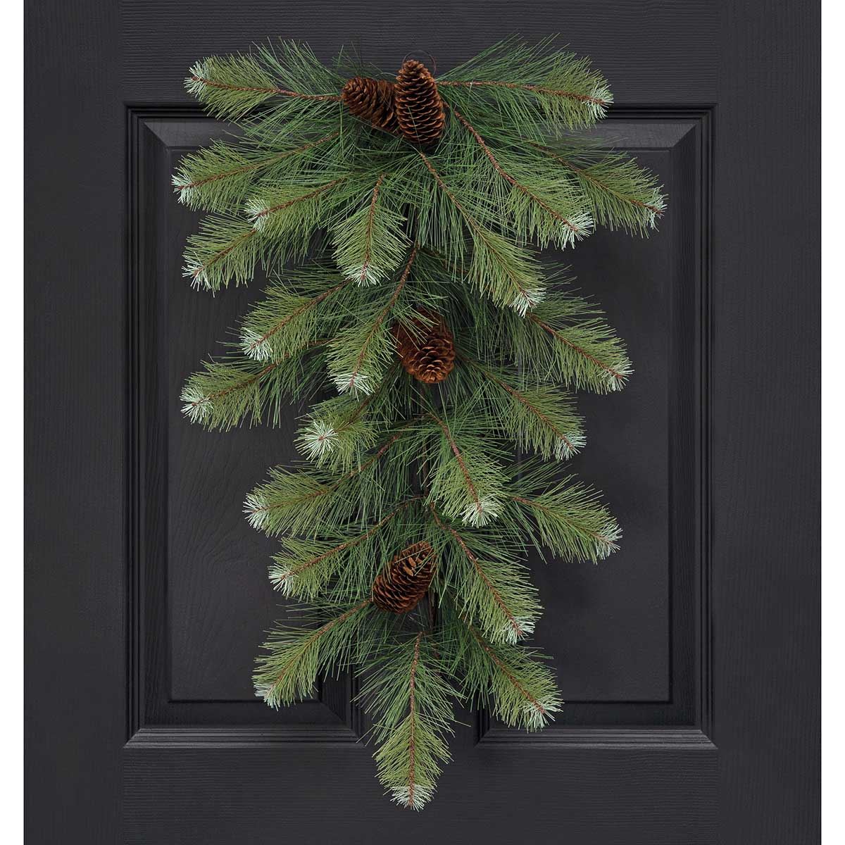 BOUGH ROCKY MOUNTAIN PINE 18IN X 30IN GREEN PVC/PINECONES - Click Image to Close
