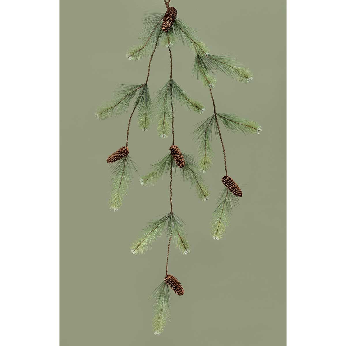 CASCADE ROCKY MOUNTAIN PINE 14IN X 54IN GREEN PVC/PINECONES - Click Image to Close