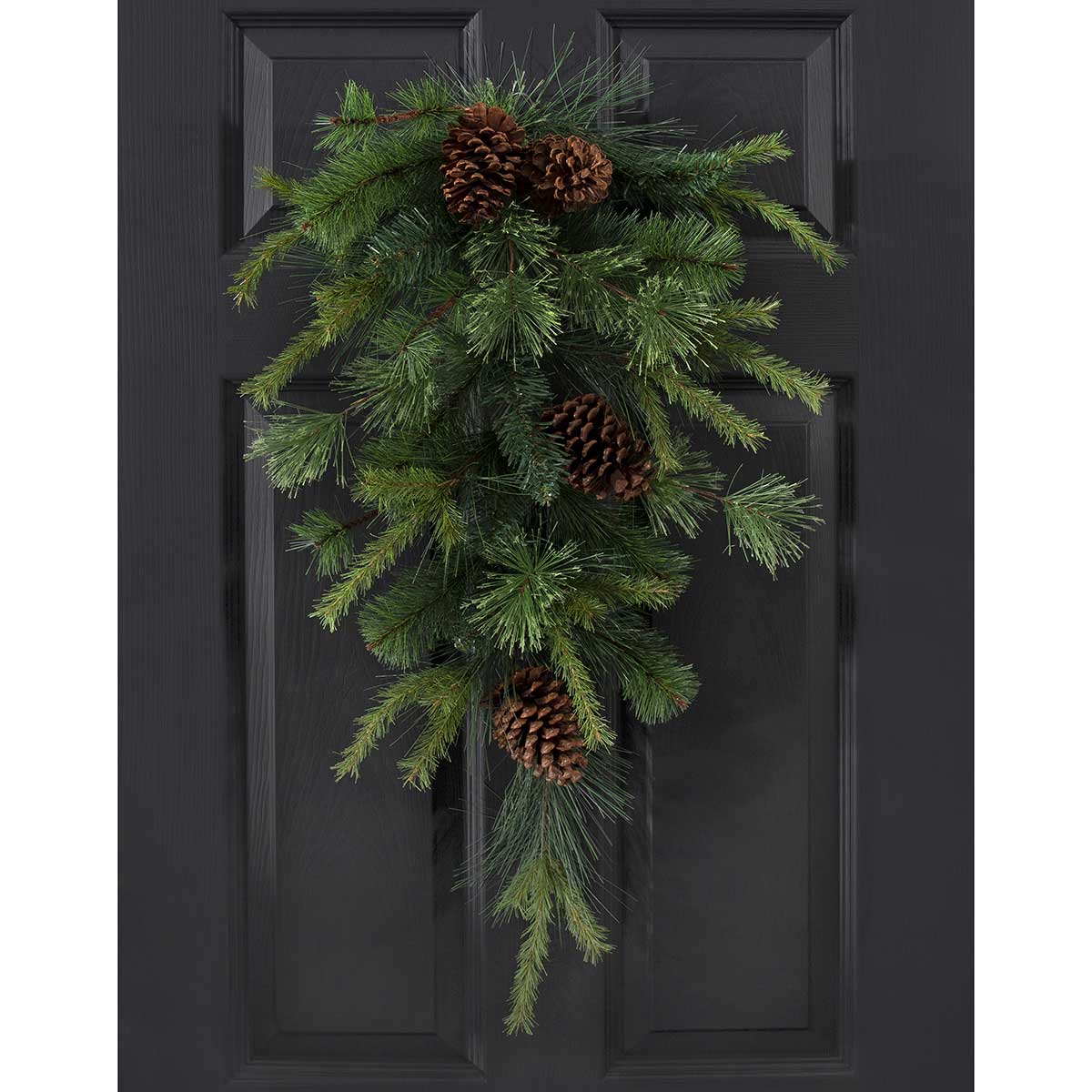 BOUGH AUSTRIAN PINE MIX 20IN X 30IN GREEN PVC/PINECONES - Click Image to Close