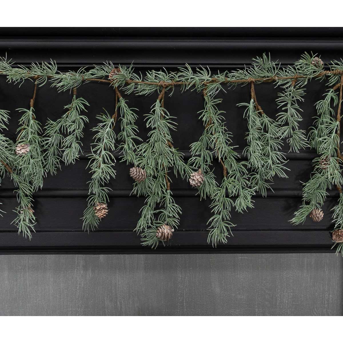 WEEPING PINE GARLAND WITH PINECONES 68"X16"