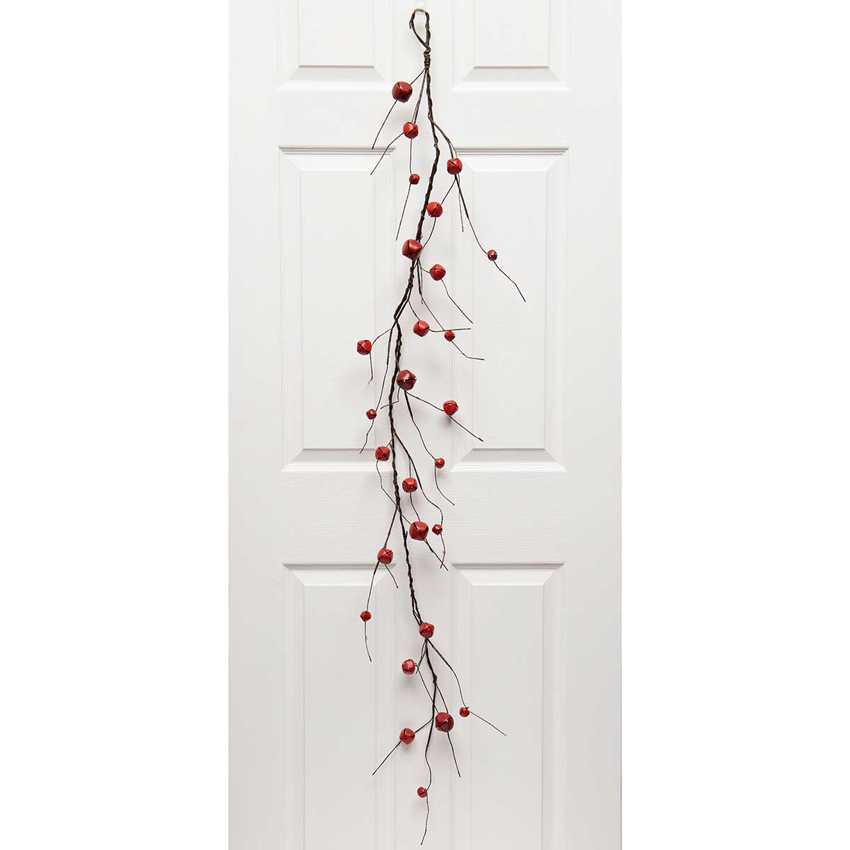 RED JINGLE BELL GARLAND 5'