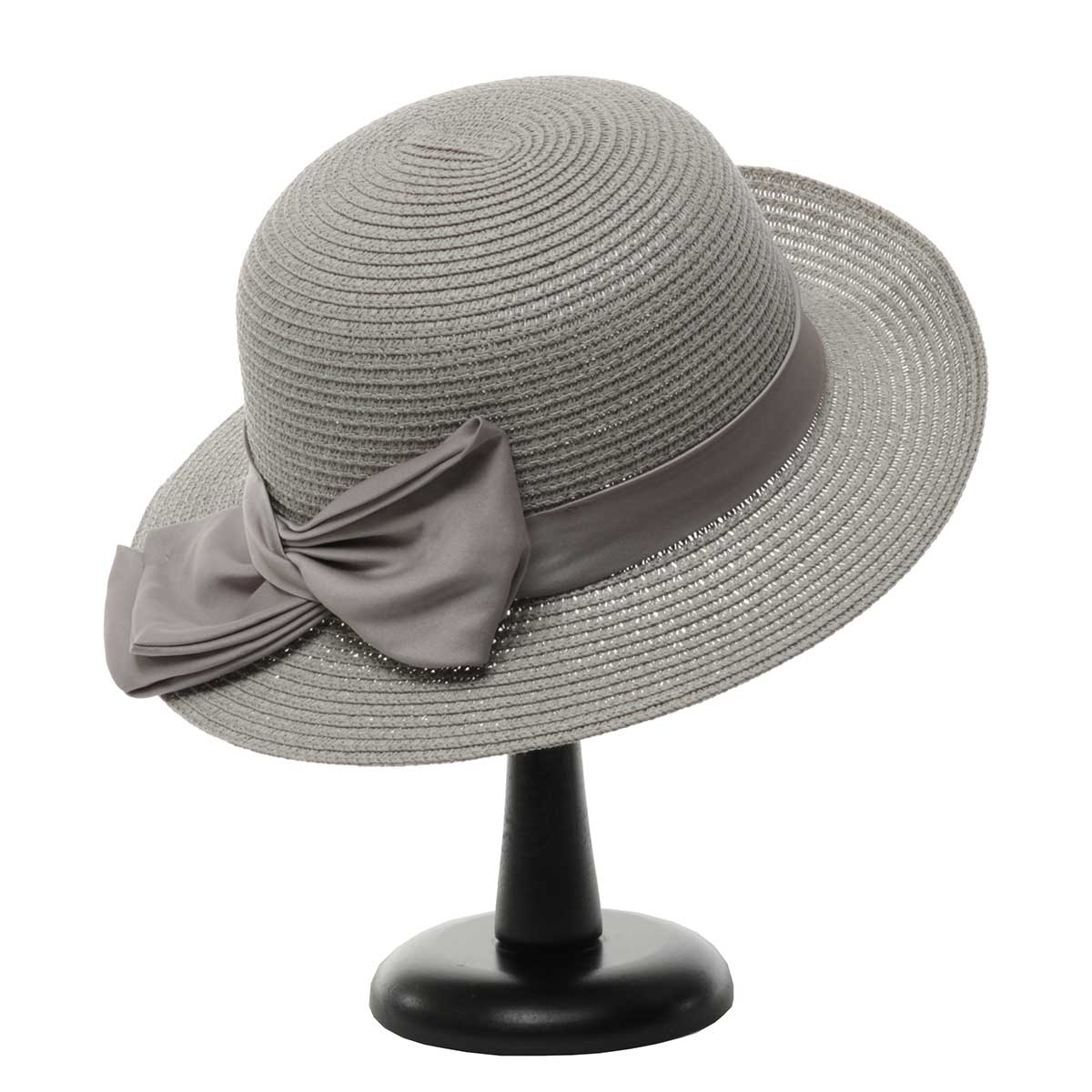 Grey British Sun Hat with Tie Trim 50sp