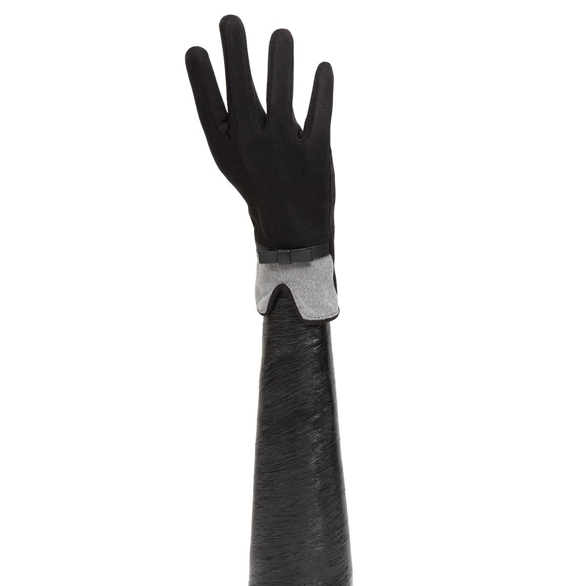 GLOVES TWO-TONE BLACK/GREY